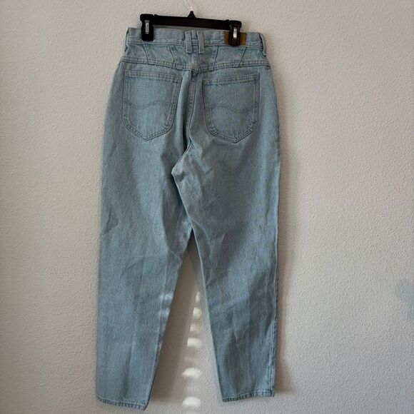 Vintage LEE Jeans Women's Size 10 Petite Tapered High Rise Made in USA Mom Jeans - Picture 3 of 8
